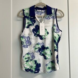 NWT Lady Hagan Sleeveless Polo, S